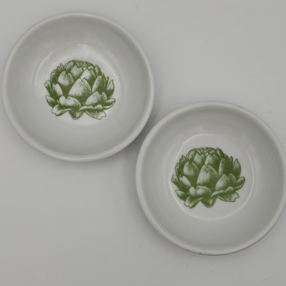 Other - Set 2 Artichoke Mini Side Dishes for Butter Sauce
